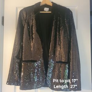 Black Sequin Women's Jacket